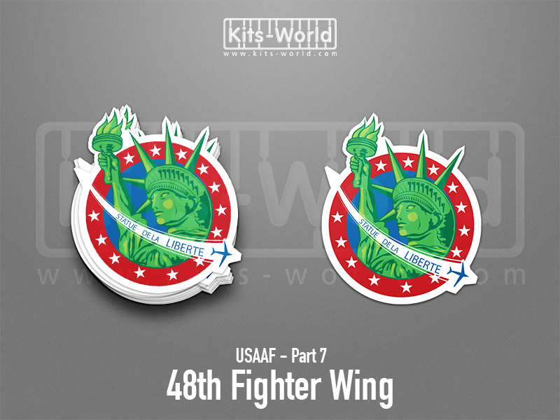 Kitsworld SAV Sticker - USAAF - 48th Fighter Wing W:83mm x H:100mm 